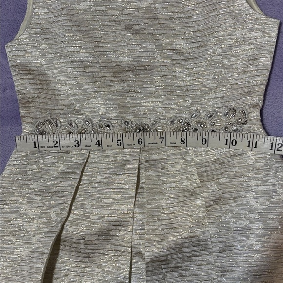 Rare Editions Shimmering Silver Formal Dress - Picture 12 of 14